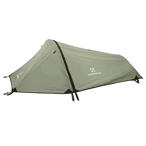 Winterial Single Person Personal Bivy Tent, Lightweight 2 Pounds 9 Ounces, Green