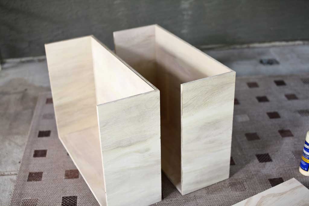 drawer boxes for the DIY closet organizer