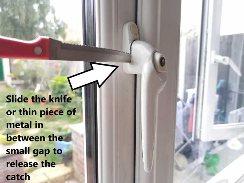 How To Unlock And Change A UPVC Window Handle - step 1