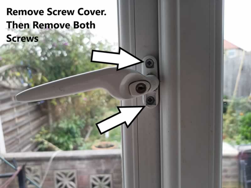 How To Unlock And Change A UPVC Window Handle - step 3