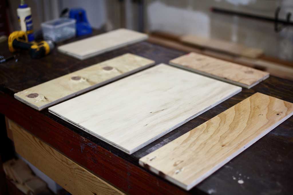 drawer box plywood pieces