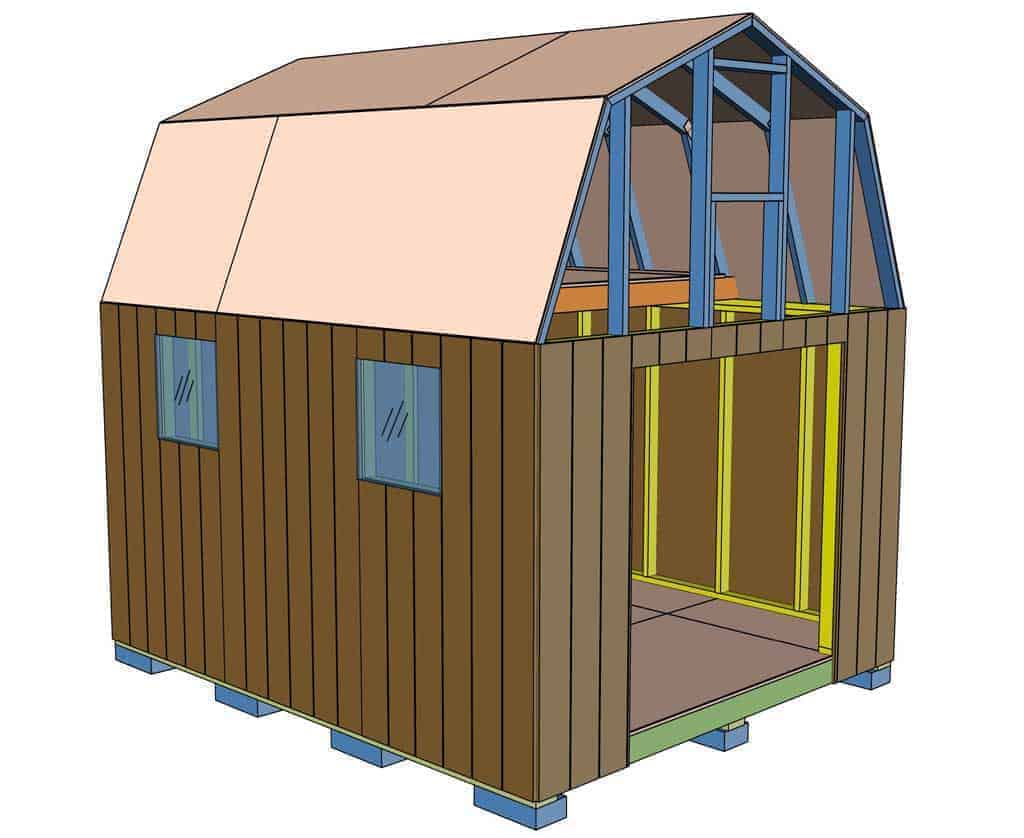 covering shed with siding plywood