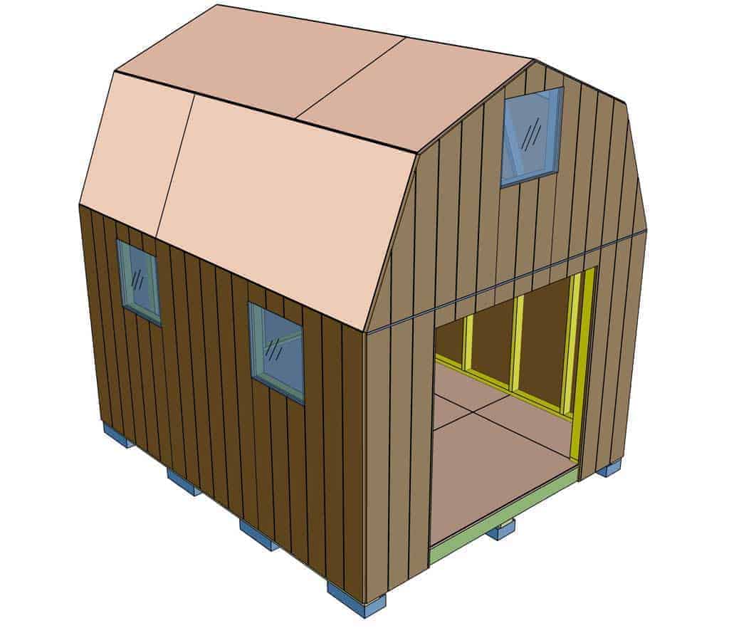 covering shed with siding plywood