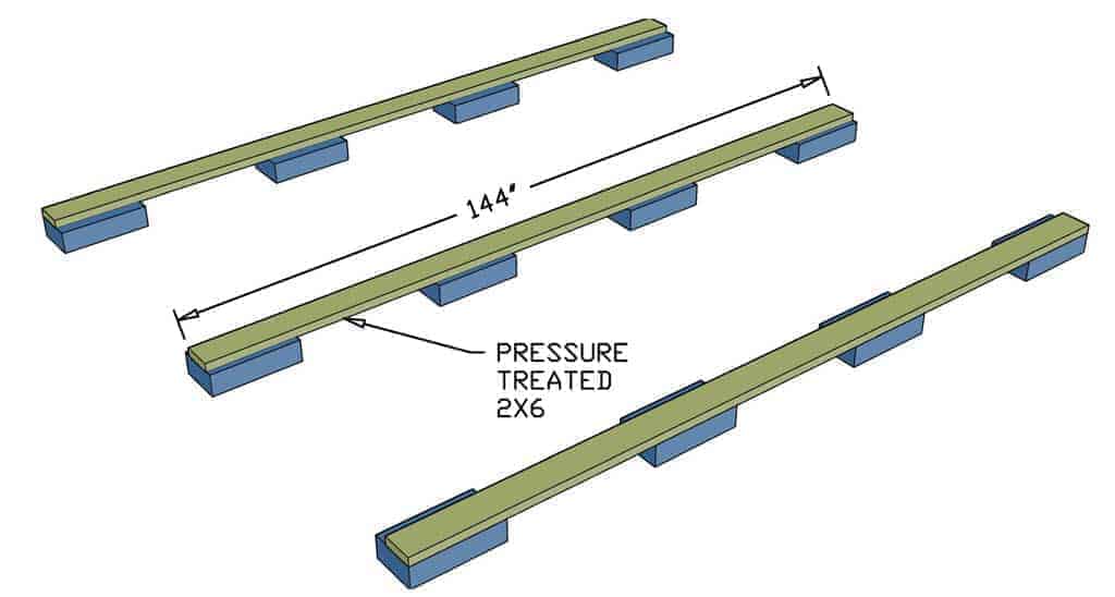 concrete blocks for shed foundation