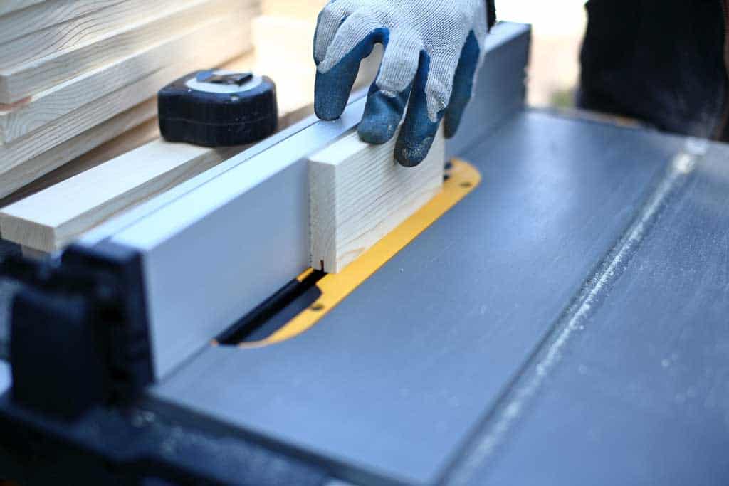 cutting a groove on the rail board