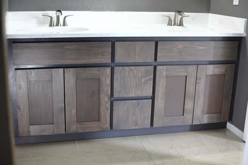 DIY Bathroom Vanity Cabinet doors