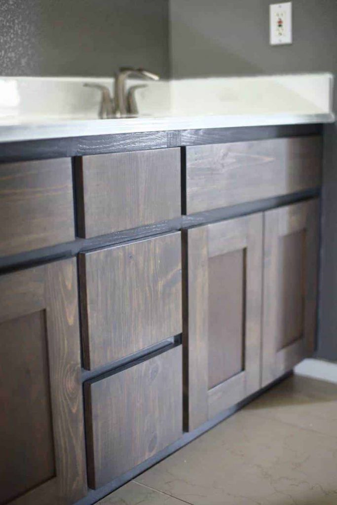 DIY Bathroom Vanity Cabinet doors