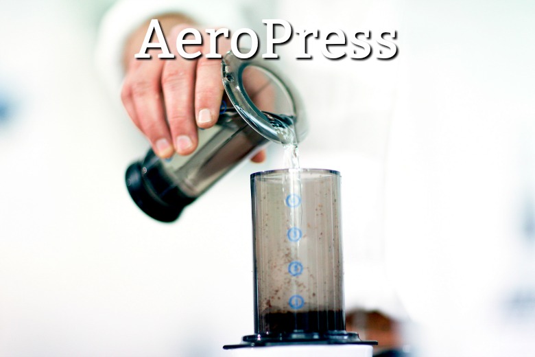 Camping coffee AeroPress