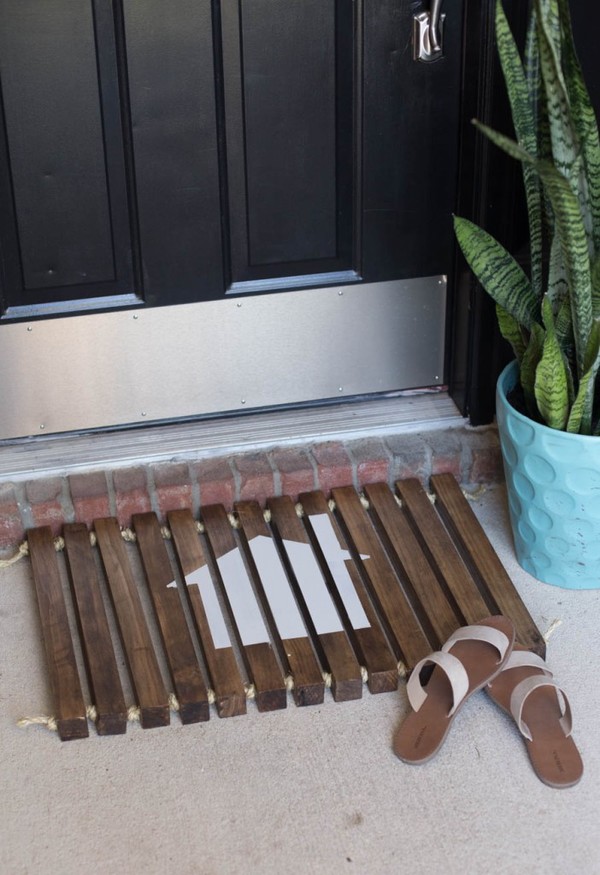 Wooden Welcome Mat