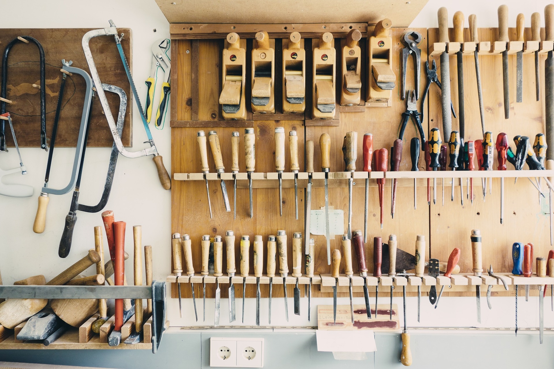 A well-maintained toolshed