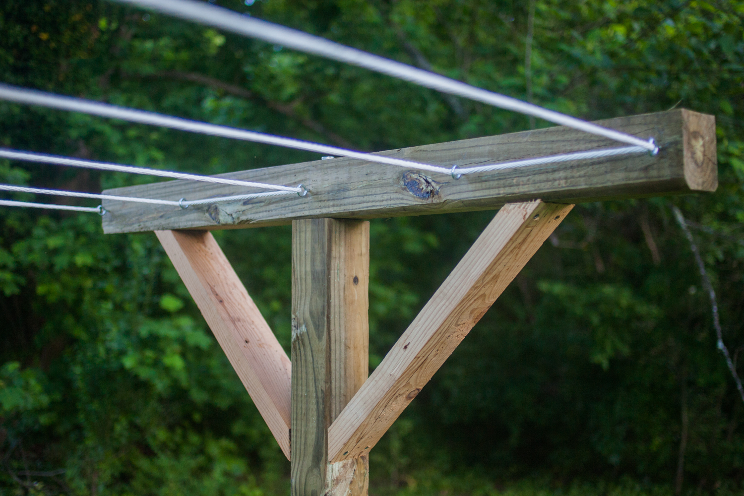 DIY clothesline