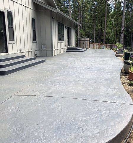 stamped concrete patio