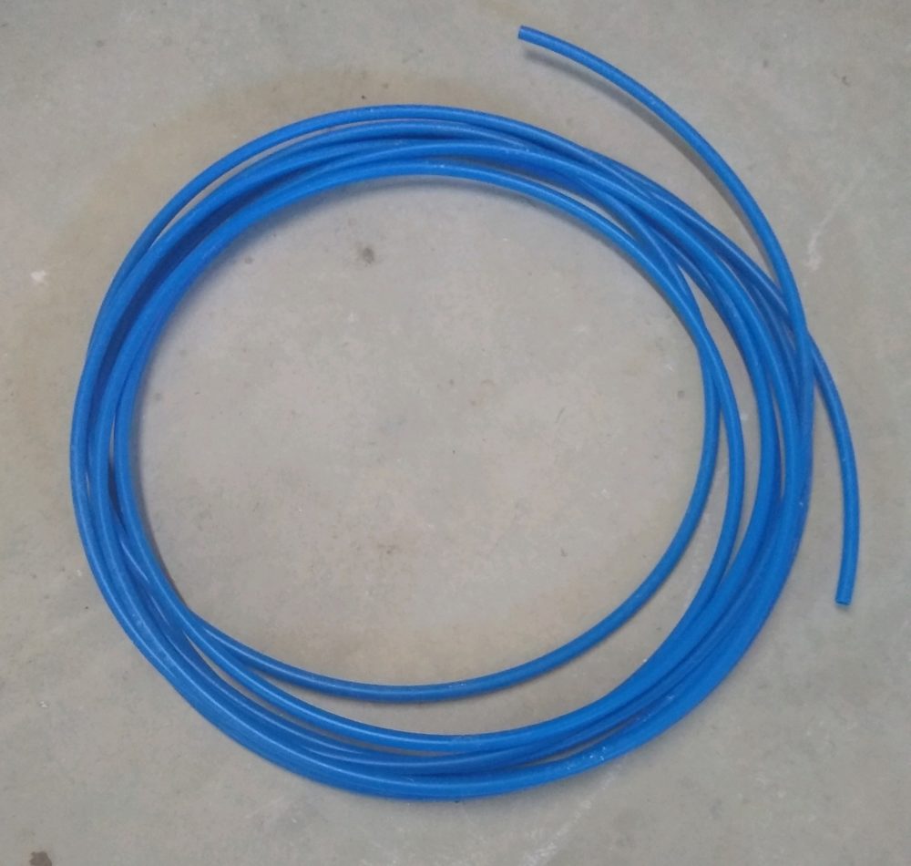 Blue roll of PEX