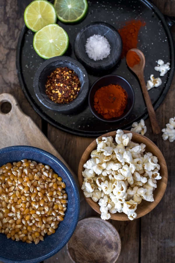 Chili-Lime Popcorn ingredients