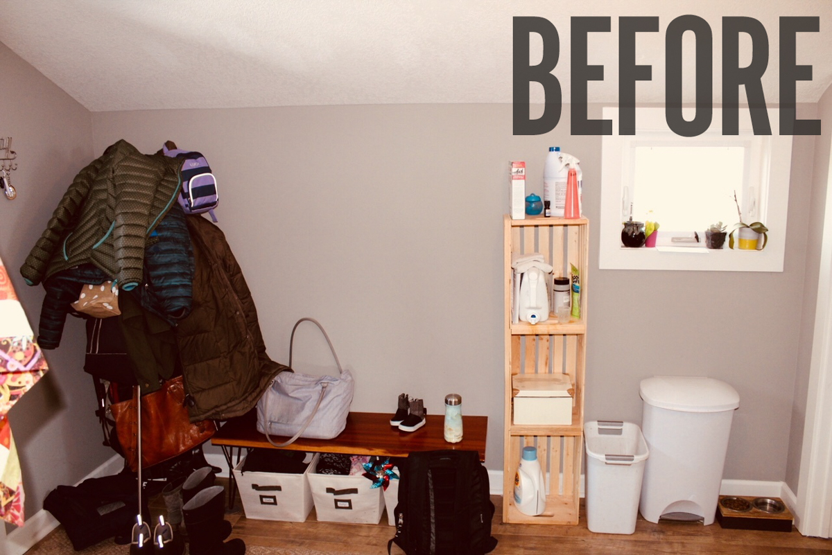 my mudroom, the before