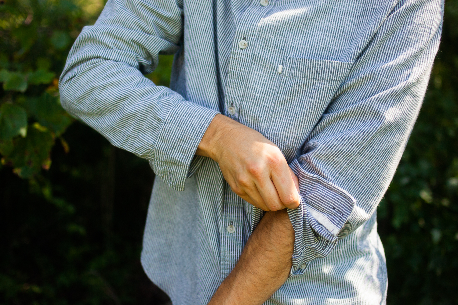 how to roll up sleeves on any shirt