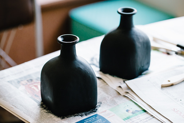 Graphic faceted bookends DIY