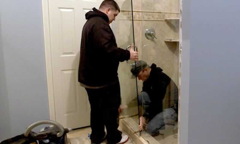 How to Install Frameless Glass Doors - fitting frameless shower door