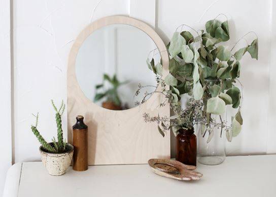 plywood arch mirror