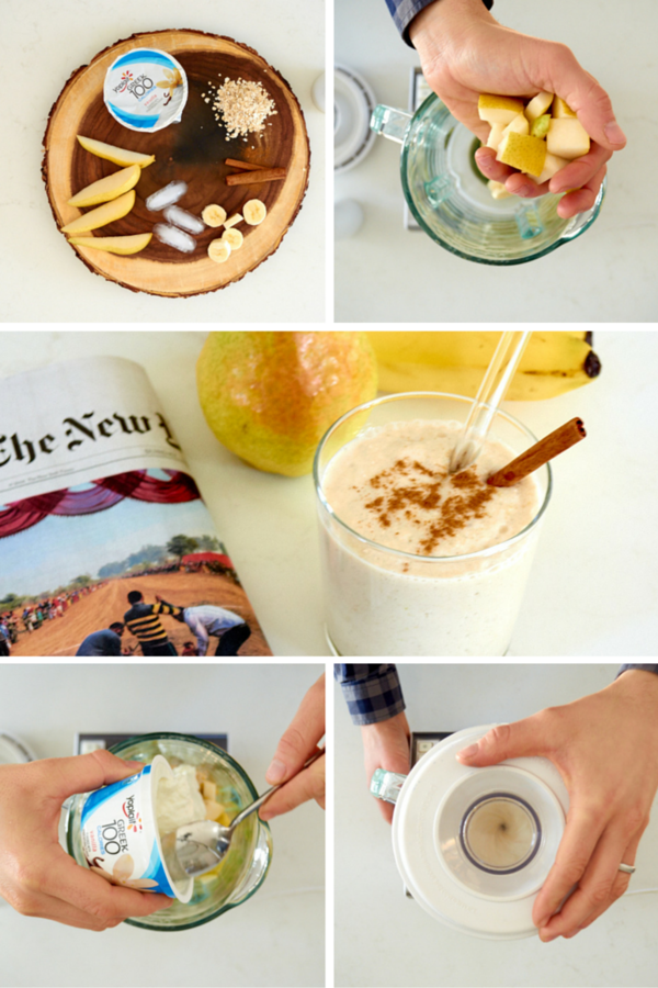 Peach banana yogurt smoothie recipe