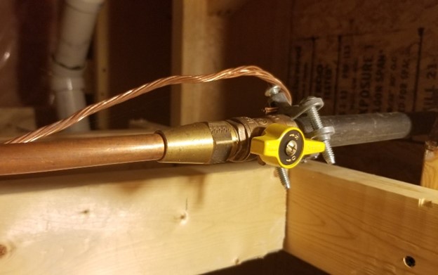 gas shut off valve for water heater