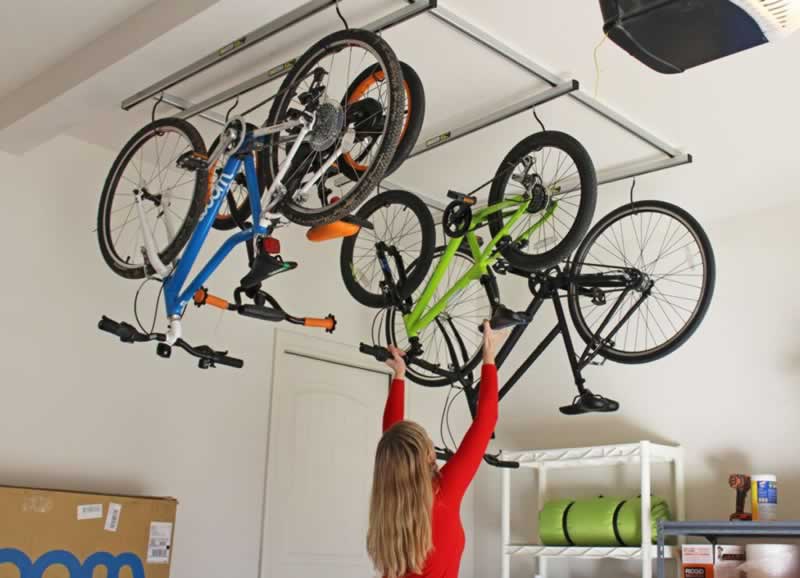 hanging bike rack