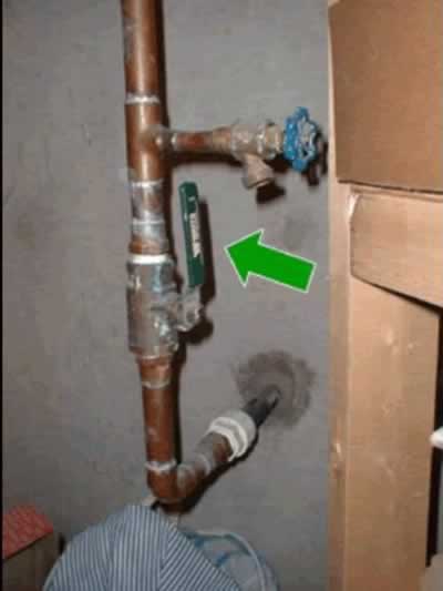 water shut off valve