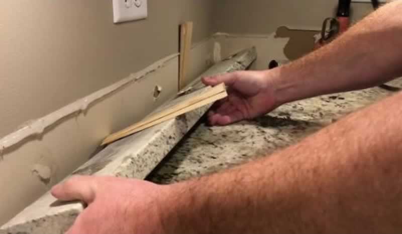 removing vanity top