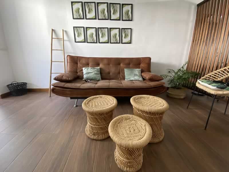 laminate floor in the living room